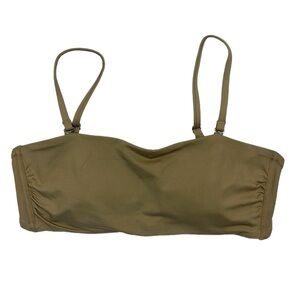 Andie Bikini Top Women's M Olive Convertible Straps NWT The Bora Bora Top 7768